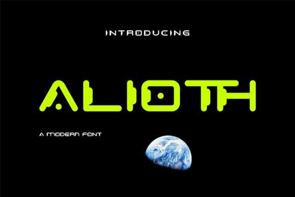 Alioth Font: A Futuristic Typeface for Modern Makers