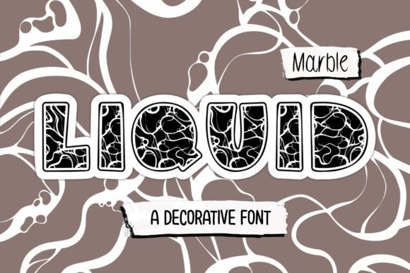 Bring Your Brand to Life with the Liquid Marble Typeface