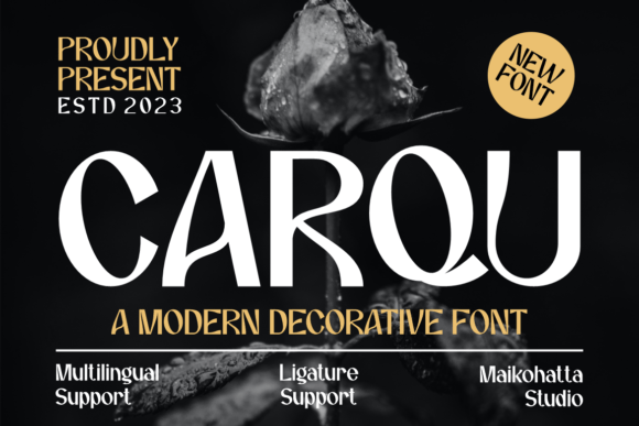 Carqu Font: A Modern Display Typeface for Web Design