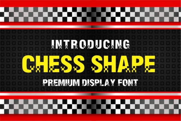 Chess Shape: A Strategic Decorative Font for Crafters