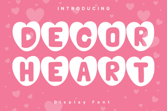 Decor Heart: A Whimsical Typeface for Editorial Design