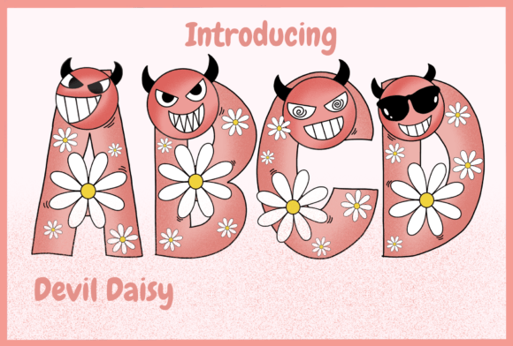 Devil Daisy: A Playful Decorative Typeface for Editorial Design