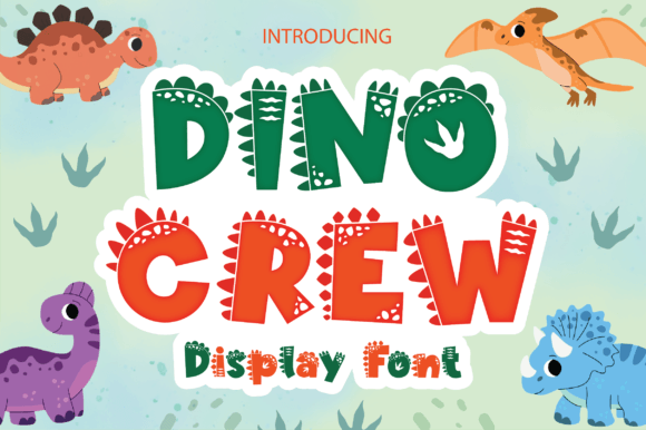 Dino Crew: A Playful Typeface for Fun Branding