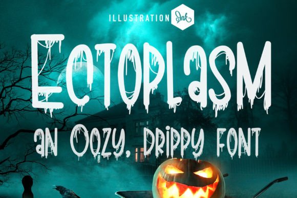 Ectoplasm Font: A Playful Typeface for Spooky Branding