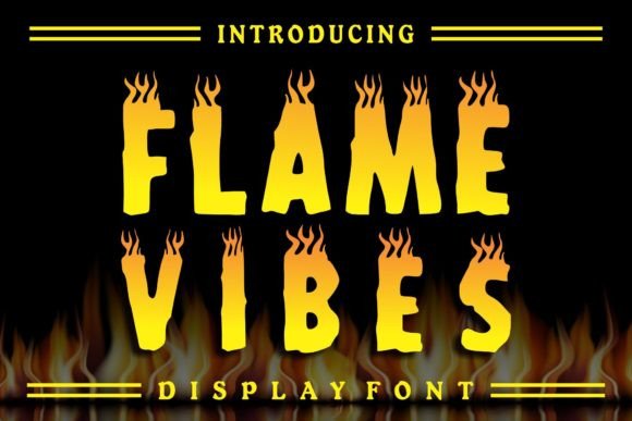 Flame Vibes: A Decorative Typeface for Bold Editorial Headers