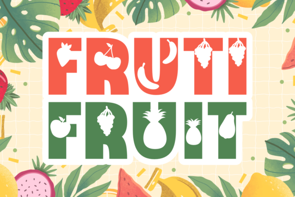 Fruti Fruit: A Bold Display Font for Modern Web Design