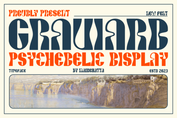 Graviard: A Bold Decorative Font for Handmade Brands