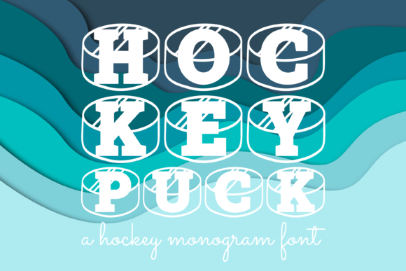 Hockey Puck: A Playful Decorative Font for Makers