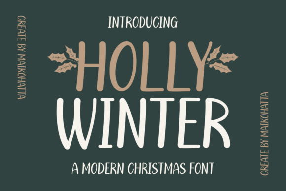 Holly Winter: A Festive Typeface for Editorial Design