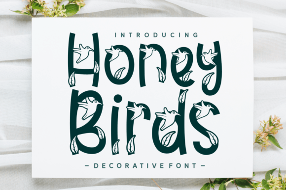 Honey Birds: A Decorative Font for Bold Campaigns