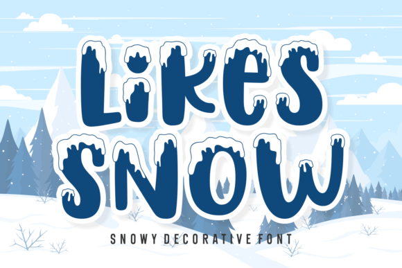 Likes Snow: A Decorative Font for Handmade Brands