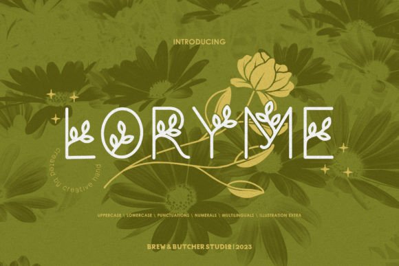 Loryme: A Quirky Decorative Font for Handmade Brands
