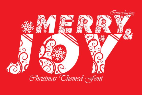 Merry and Joy: A Festive Decorative Font for Crafters