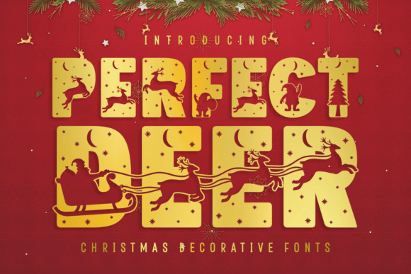 Perfect Deer: A Decorative Font for Festive Campaigns