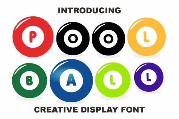 Pool Ball: A Playful Decorative Font for Branding