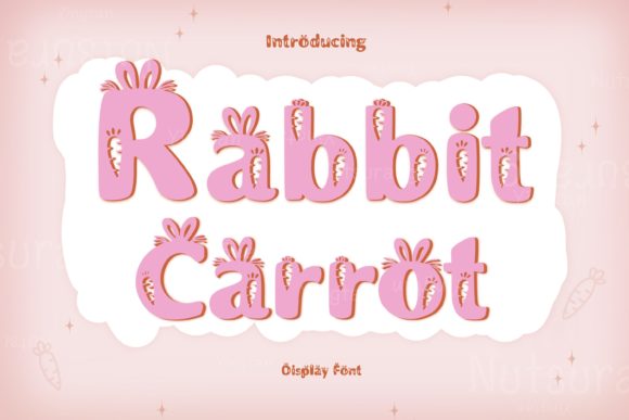 Rabbis Carrot: A Playful Decorative Font for Branding