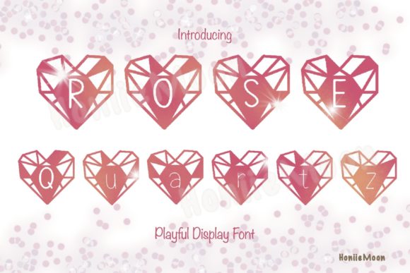 Rose Quartz: A Sparkly Decorative Font for Editorial Design