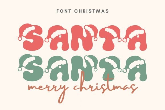 Santa Santa: A Festive Typeface for Holiday Branding