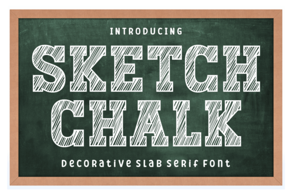 Sketch Chalk: A Slab Serif Typeface for Editorial Charm