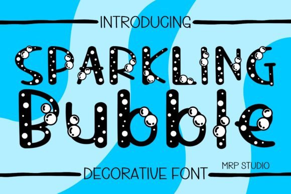Sparkling Bubble: A Playful Decorative Font for Branding