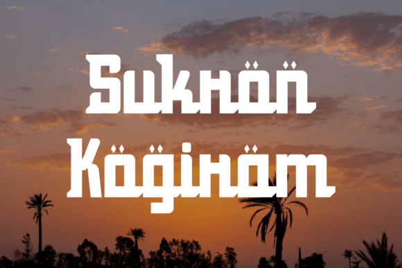Sukron Kogiram: A Bold Typeface for Modern Branding