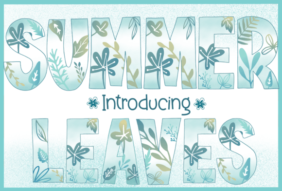 Summer Leaves: A Fresh Decorative Font for Branding