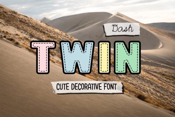 Twin Dash: A Bold Decorative Font for Editorial Impact