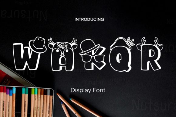 Wakqr: A Quirky Decorative Font for Unique Branding