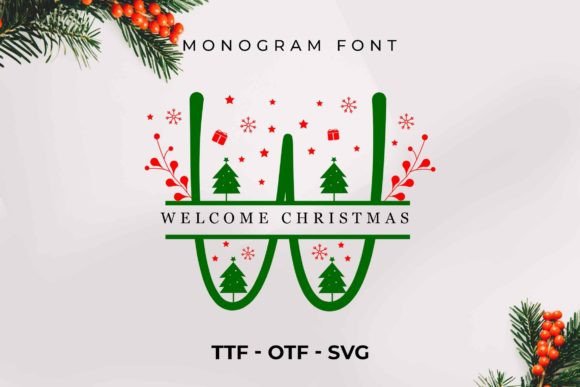 Welcome Christmas Monogram Typeface